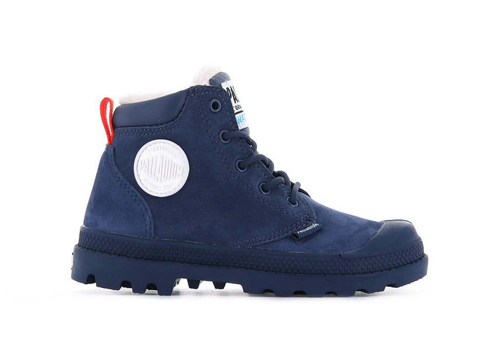 Botas Palladium PAMPA HI CUFF WPS OZ Niños Indigo | Costa Rica-81652